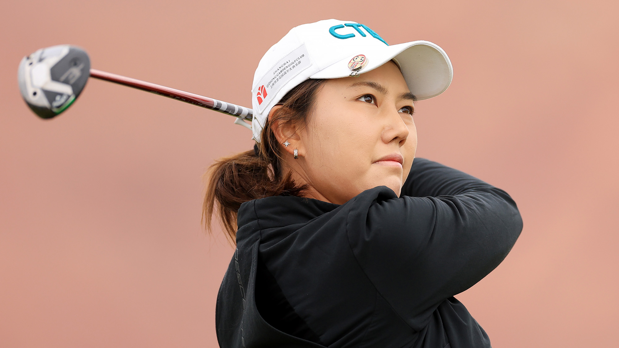 Miranda Wang of China plays her shot from the second tee during the first round of the Black Desert Championship 2025 at Black Desert Resort on May 01, 2025 in St George, Utah.